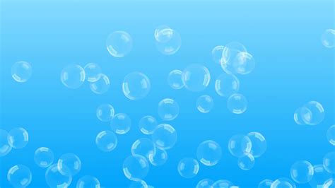 Floating Bubbles In Blue Motion Free Animation Background Youtube