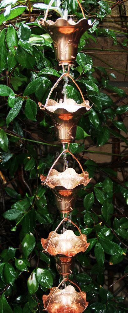 Rain chains originated in japan, where they have been used for hundreds of years. Stanwood Rain Chain - Copper Rain Chain Hummingbird and ...