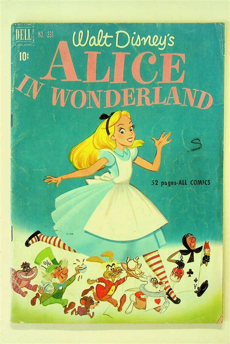Four Color 331 101 Alice In Wonderland 1951 Dell Fine Comic