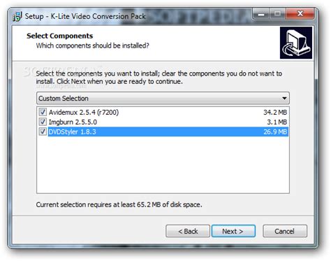 Free package of media player codecs that can improve audio/video playback. Download K-Lite Video Conversion Pack 1.9.0
