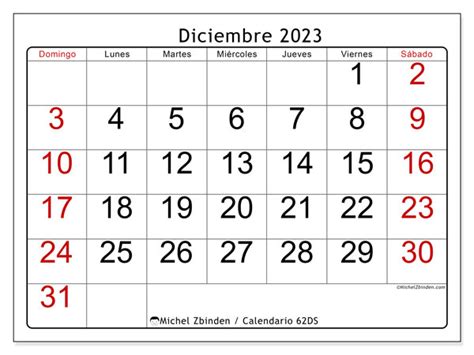 Calendario Diciembre De 2023 Para Imprimir “502ds” Michel Zbinden Pe