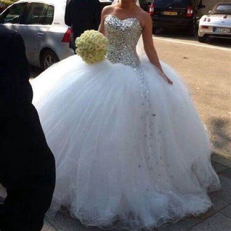 Crepe long sleeve wedding dress with beaded illusion back. Tulle and sparkly wedding dress! | My dream wedding ...