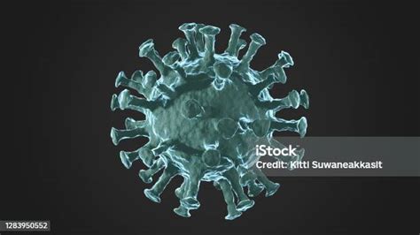 Virus Coronavirus Covid19 Animasi Medis Realistis Model 3d Foto Stok