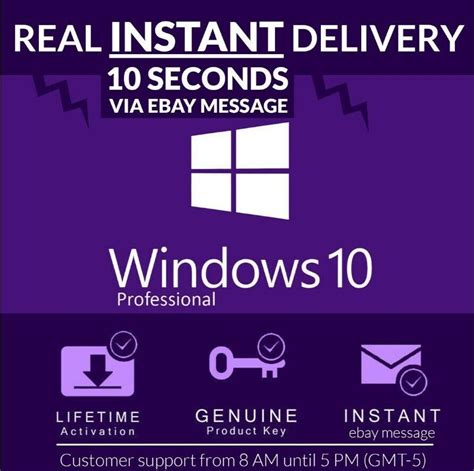 Windows 10 Pro Professional 3264 Bit Genuine License Key