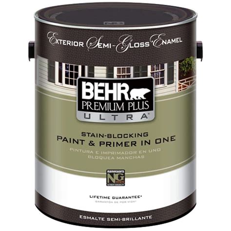 Behr Premium Plus Ultra 1 Gal Ultra Pure White Semi Gloss Enamel