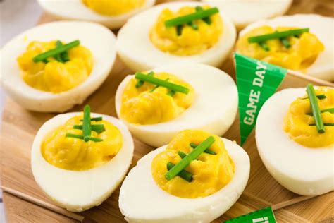 Super Bowl Deviled Eggs Recipe Kick Off The Big Game With These Fun