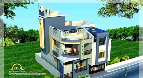 Duplex House Elevation Kerala Home Design And Floor P