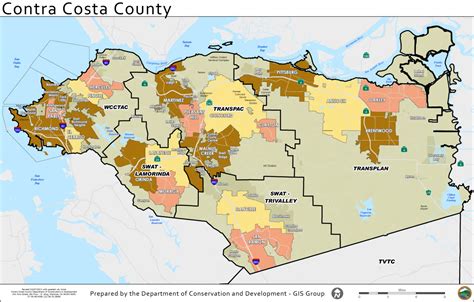 Contra Costa County Map Gadgets 2018