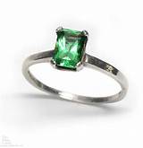 Silver Emerald Ring Photos
