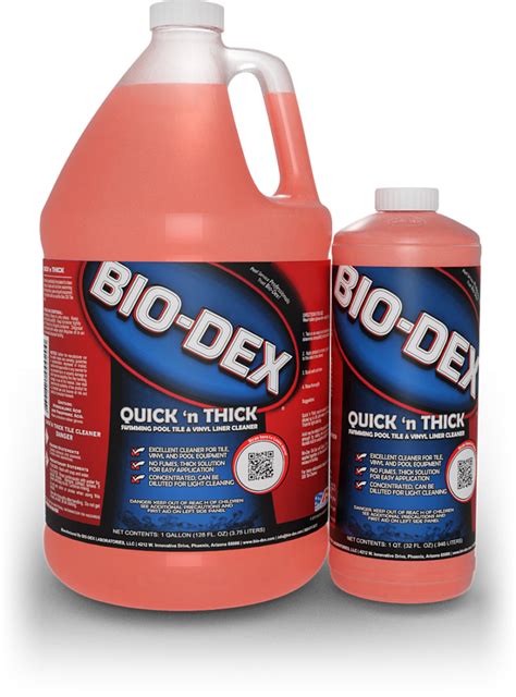 Biodex Quickn Thick Cleaner Quart Pools And Surfaces Distributor