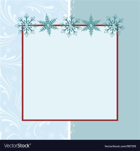 Blank Template For Greetings Card Royalty Free Vector Image