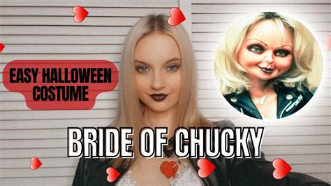 Easy Last Minute Halloween Costume Bride Of Chucky 🖤 Youtube