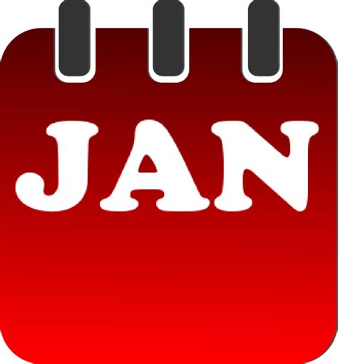 January Calendar Clip Art At Vector Clip Art Online