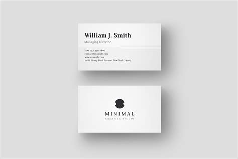 Business Card Template Minimal Business Card Design Simple Business