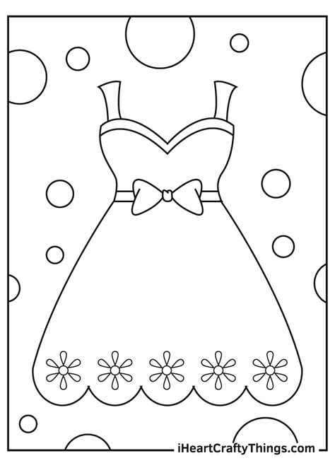 Printable Dress Coloring Pages Updated 2022 Dress Coloring Pages
