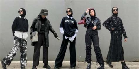 10 Outfit Cewek Mamba Non Hijab Dan Hijab Gotik Abis