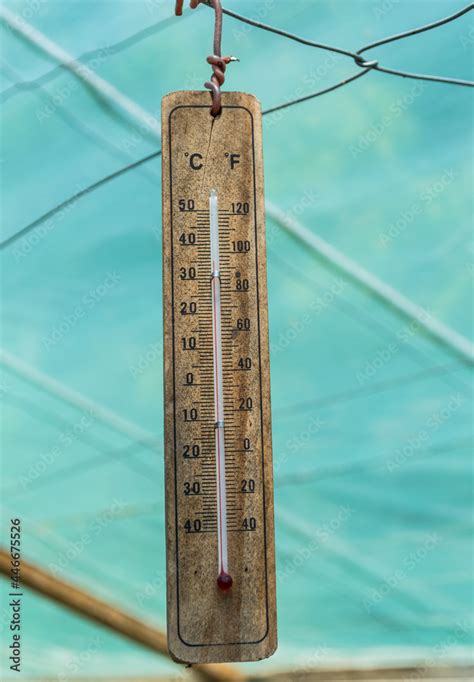 Outdoor Thermometer With Celsius Scale For Measuring Air Temperature
