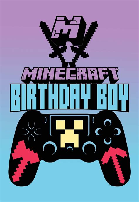 Most of our cards are free, some are for members only. Minecraft Printable Birthday Cards — PRINTBIRTHDAY.CARDS
