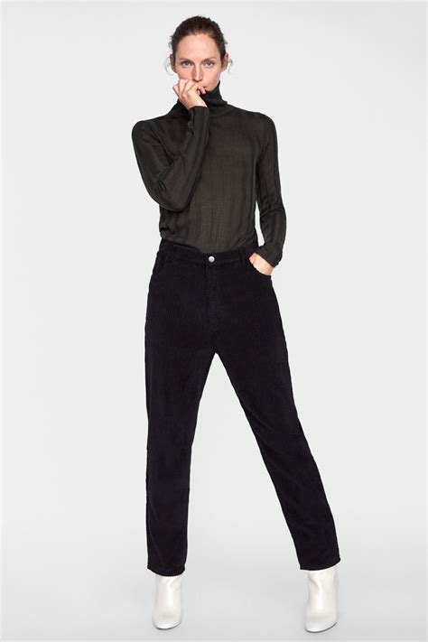 Image 1 Of Ribbed Turtleneck Sweater From Zara Oversized Knitted