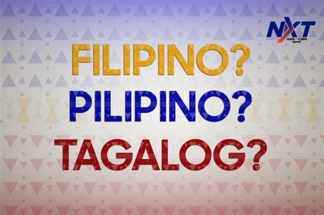 Pambansang Wika Filipino Pilipino O Baka Naman Tagalog Abs Cbn News