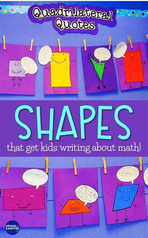 Fun Ways to Teach Shapes That Get Kids Writing! | Quadrilaterals