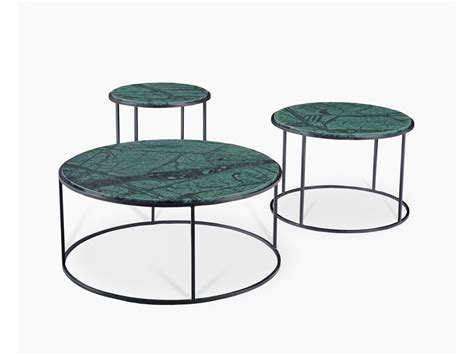 Vita Round Green Marble Coffee Table Vênoor Coffee Table Marble