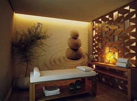 Resultado De Imagen Para Ambientes Que Debe Haber En Un Spa Spa Room Decor Massage Room Decor
