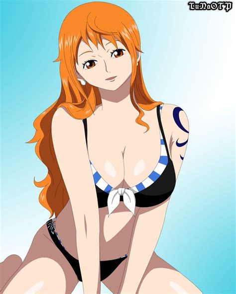 Nami In Swimsuit By LuNaOTP On DeviantArt One Piece Movies One Piece Movie Swimsuits