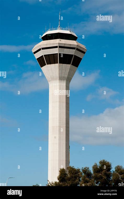 Airport Control Tower Perth Australia Stock Photo Alamy