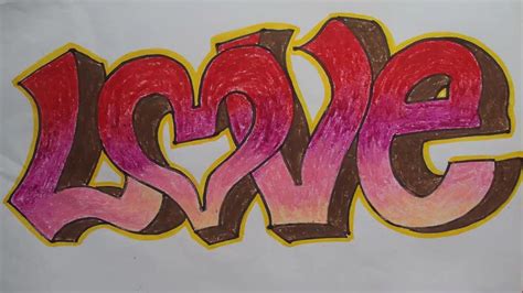 Contact t love tekeningen on messenger. How to Draw 3D Graffiti LOVE - YouTube