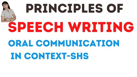 Lesson Plan In Oral Communication Principles Of Speech Writing Vrogue