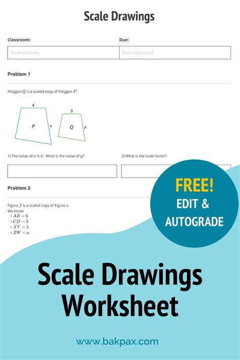 Scale Drawings Worksheet Pdf