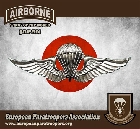 Japanese Military Parachutist Badge Japanese Airborne Wings