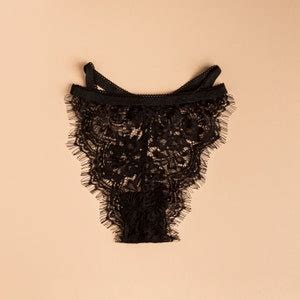 Lacy Panty Erotic Transparent Lingerie Sexy Strappy Brazilian Black