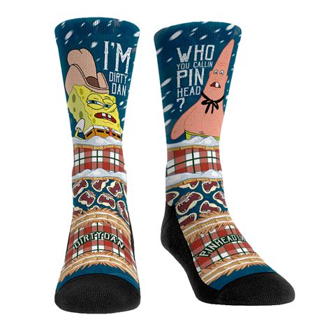 Spongebob Socks Dirty Dan And Pinhead Larry Rock Em Socks