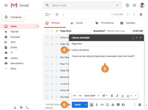 Compose An Email Customguide