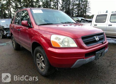 2003 Honda Pilot Ex 2hkyf18493h515732 Bid History Bidcars