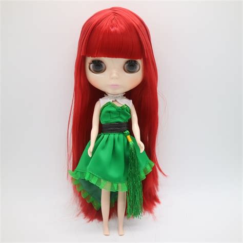 Nude Blyth Doll Red Hair Factory Dollksm 0011 Straight Hair Dolls Dolls Aliexpress