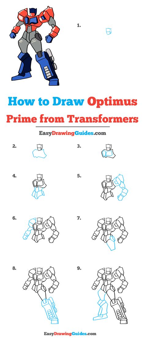 Transformers Optimus Prime Easy Drawing