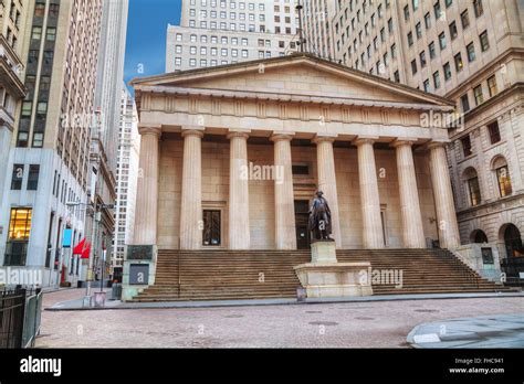 Federal Hall National Memorial On Wall Street In New York In The