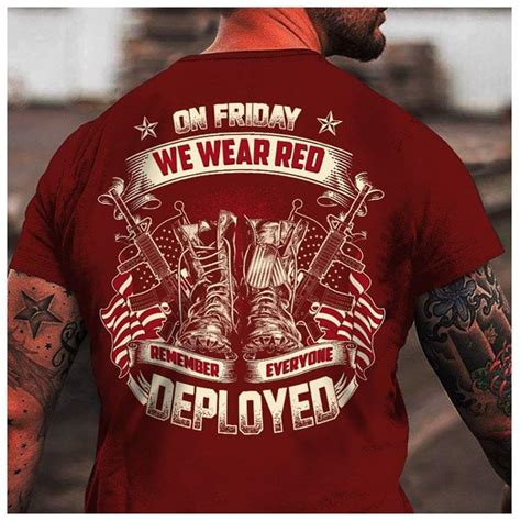 On Friday We Wear Red Remember Everyone Deployed Teenavi Reviews On
