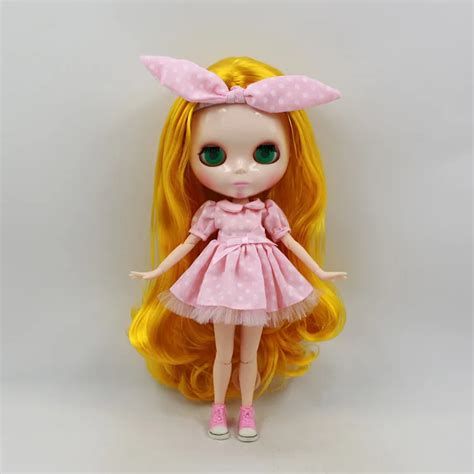 Nude Blyth Doll Joint Body Doll Yellow Hair Suitable For Girlsnude Blythe Dollblythe Dollnude
