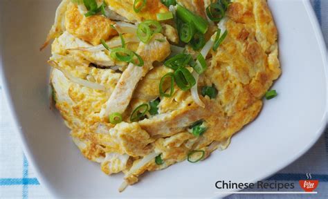It's also drowned in a delicious gravy! Chicken Fu Yung Omelette - Chinese Recipes For All