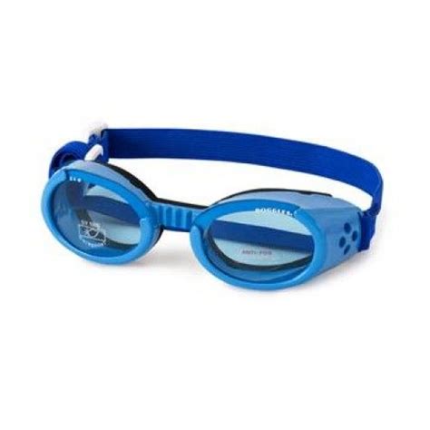 Doggles Ils Shiny Blue Frame With Blue Lens Dog Goggles Sunglasses