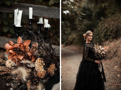 A Moody Halloween Wedding Styled Shoot Truly Engaging