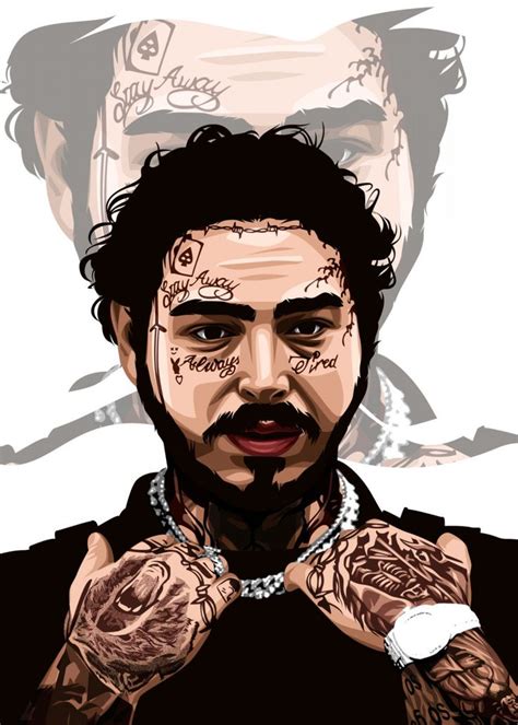 Post Malone Poster By Athlehema By Mochtretpro Displate Post