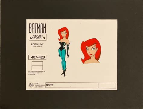 The New Batman Adventures Poison Ivy Color Model Cel In Michael Chad