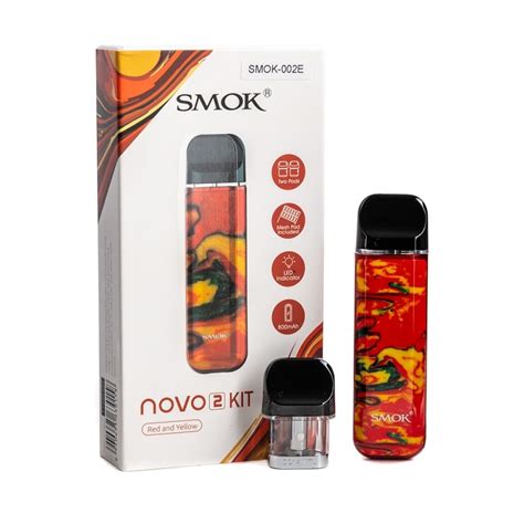 Smok Novo 2 Pod Kit Red And Yellow 800mah Nimbus Imports