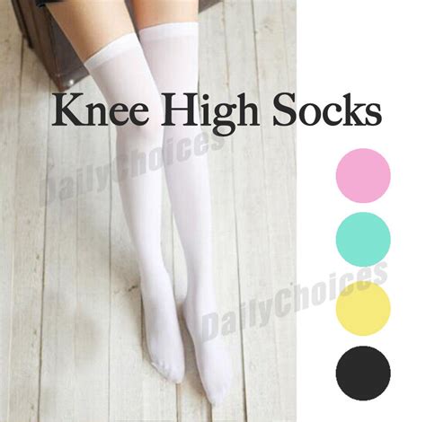 2pair Over Knee Long Socks Colour Stockings Long Thigh High Hosiery