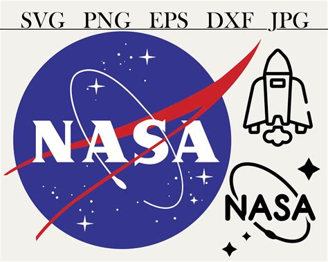 Nasa Logos Svg Bundle Nasa Space Ship Cutting Files Space Ship Etsy